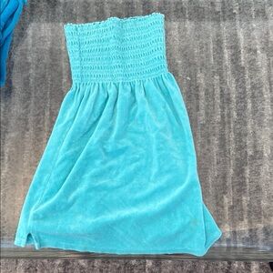 Turquoise Strapless Dress